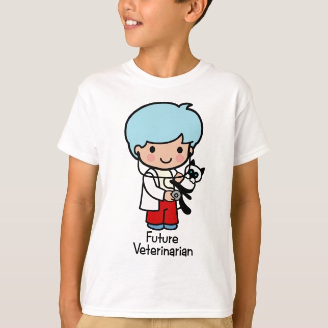 Framtida veterinär t-shirt (Framsida)