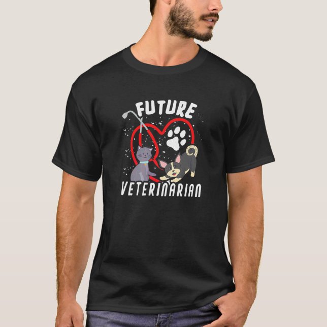 Framtida veterinär t shirt (Framsida)