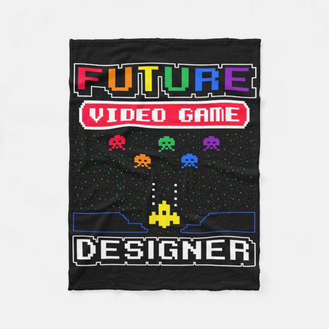 Framtida videospelsdesigner Barn 1 Fleecefilt (Framsidan)
