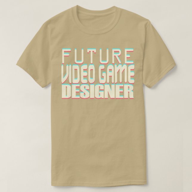 Framtida videospelsdesigner t shirt (Design framsida)