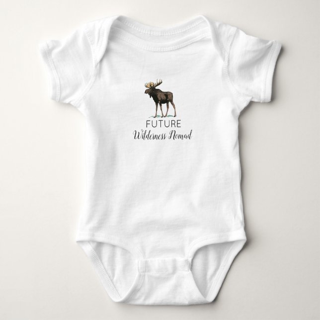 Framtida vilderness Nomad Moose T Shirt (Framsida)