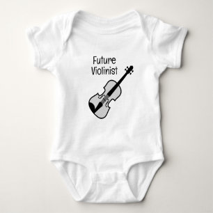 Framtida violinistisk, adjektiv med baby-kroppsdrä t shirt