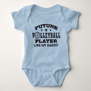 Framtida Volleyball-spelare som min pappa Baby Bod T Shirt