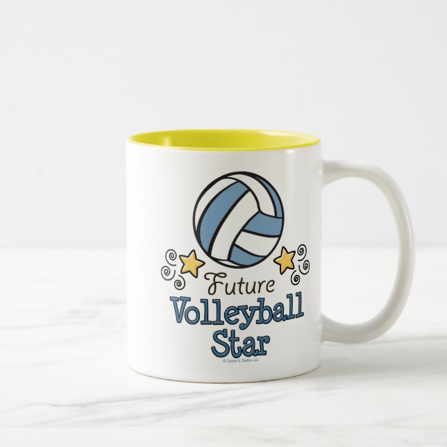 Framtida volleybollstjärnamugg Två-Tonad mugg (Höger)