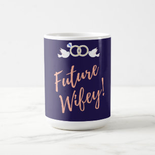 Framtida Wifey Love birds Kaffemugg