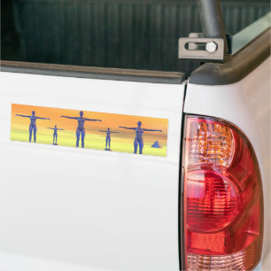 Framtida World Bumper Sticker Bildekal