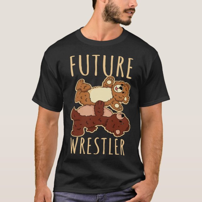Framtida Wrestler Wrestling T Shirt (Framsida)