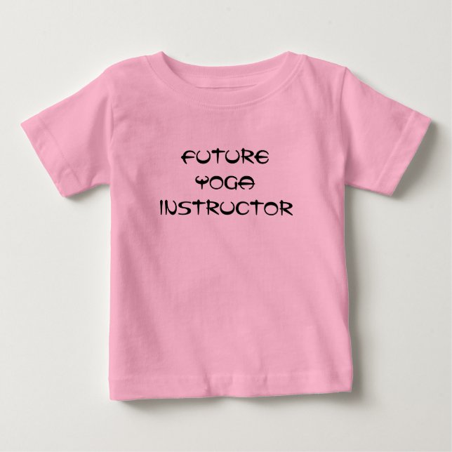 Framtida Yoga-instruktör baby tshirt Tee (Framsida)