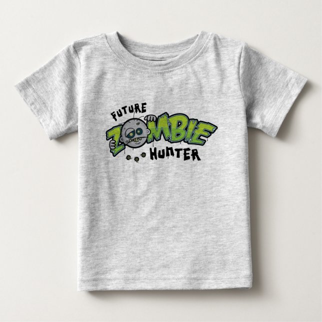 Framtida Zombie Hunter Organic Infant Creeper Tee (Framsida)