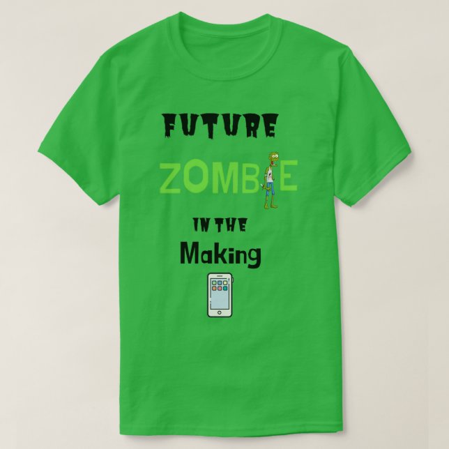 Framtida Zombie i Skapar T Shirt (Design framsida)