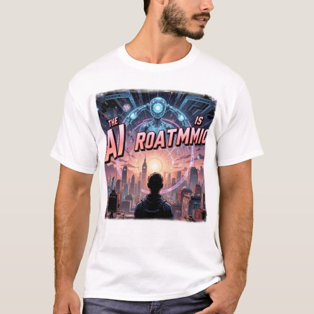 Framtiden är Algorithmic" T Shirt (Framsida)