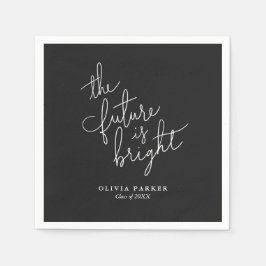 Framtiden är Bright Studenten Napkins Pappersservett