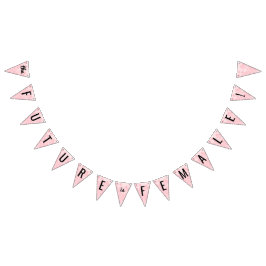 Framtiden är det kvinnliga Buntingbanret Vimplar