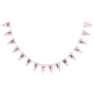 Framtiden är det kvinnliga Buntingbanret Vimplar