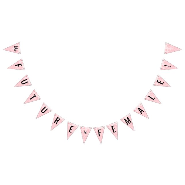 Framtiden är det kvinnliga Buntingbanret Vimplar (Alla)