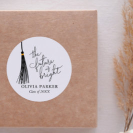 Framtiden är en ljusskygg citat av svart Studenten Runt Klistermärke