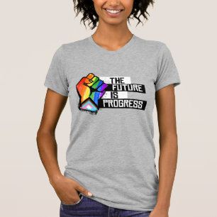Framtiden är ett framsteg t shirt