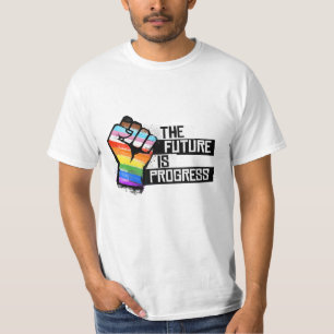Framtiden är ett framsteg t shirt