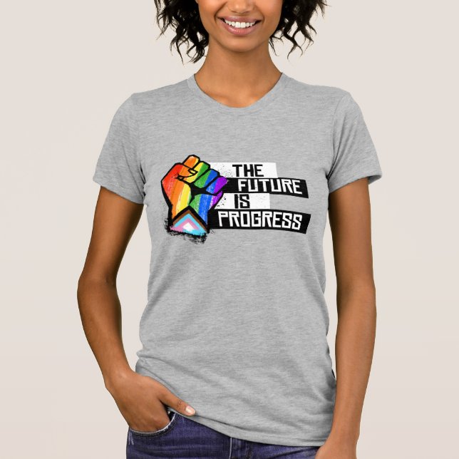 Framtiden är framsteg t shirt (Framsida)