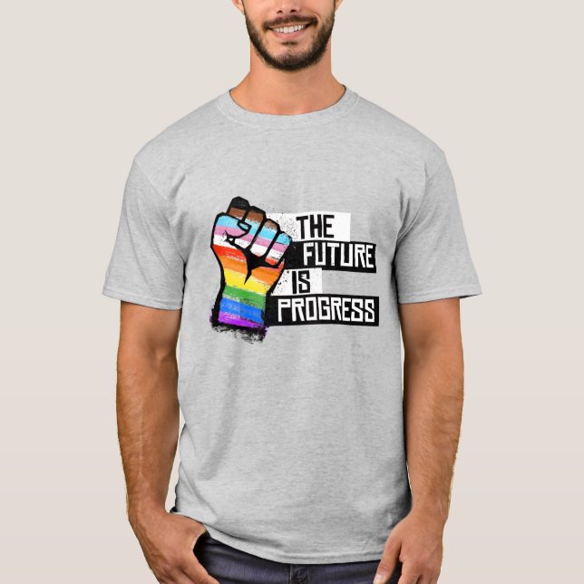 Framtiden är framsteg t shirt (Framsida)