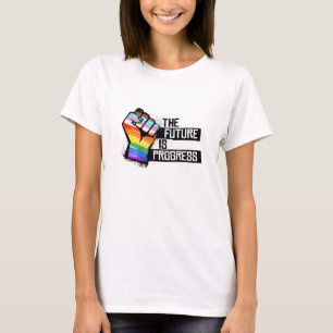 Framtiden är framsteg t shirt
