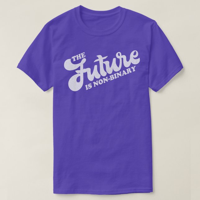 Framtiden är genderquee för icke-binär Gender-iden T Shirt (Design framsida)