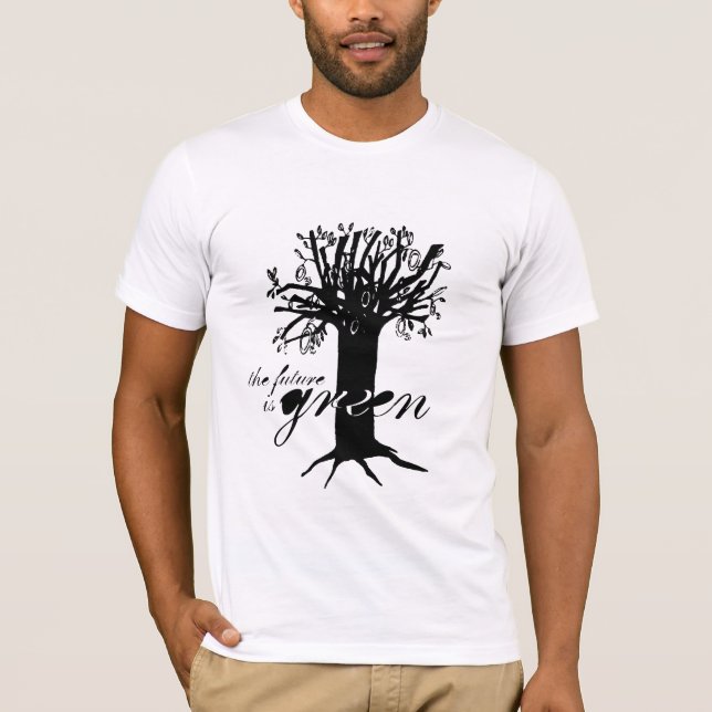 Framtiden är grön tee shirt (Framsida)