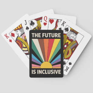 Framtiden är inkluderande HBT-Pridet Ally Rainbow Casinokort