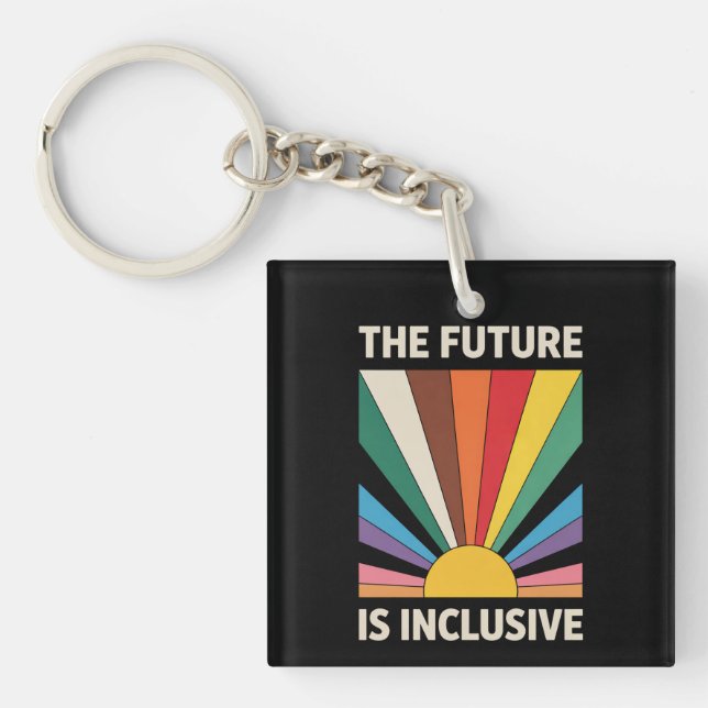 Framtiden Är Inkluderande HBTQ Pride Allierad Regn (Framsidan)
