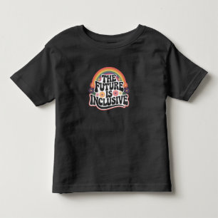Framtiden är inkluderande regnbåge HBTQ-flagga gay T Shirt