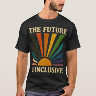 Framtiden är inkluderande retro t shirt