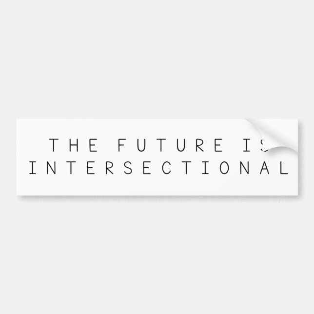 Framtiden är Intersectional Bildekal (Framsidan)