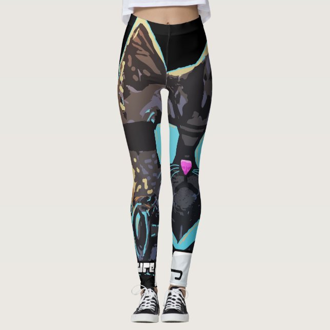 Framtiden är Katt Leggings (Framsida)