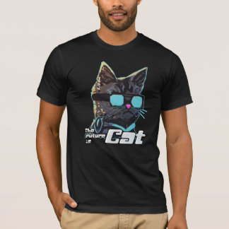 Framtiden är katt t shirt