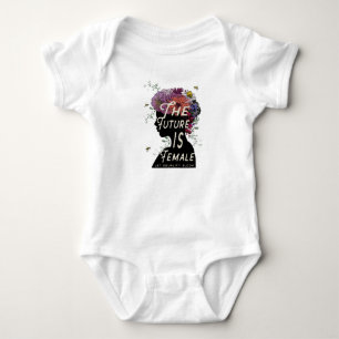 Framtiden är kvinnlig - bebisbodysuiten tee