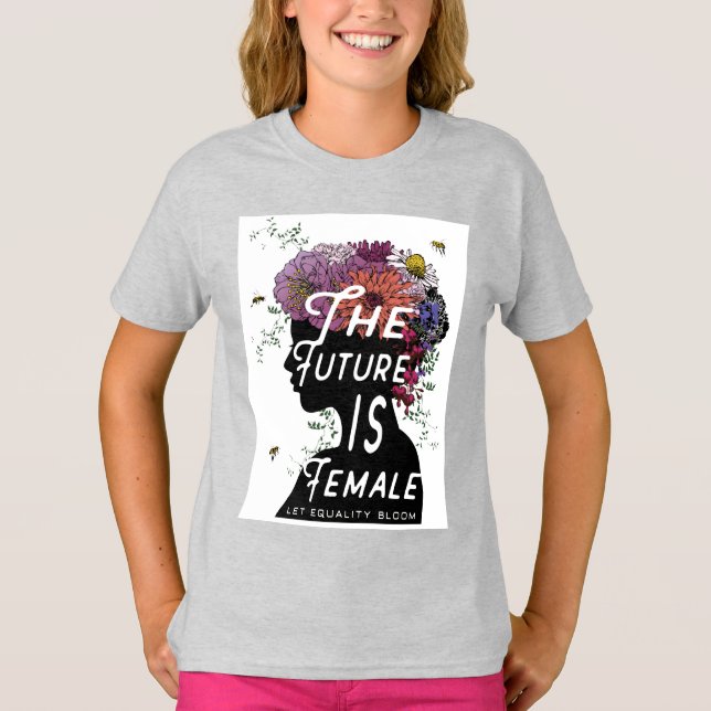 Framtiden är kvinnlig - Junior T-shirt (Framsida)
