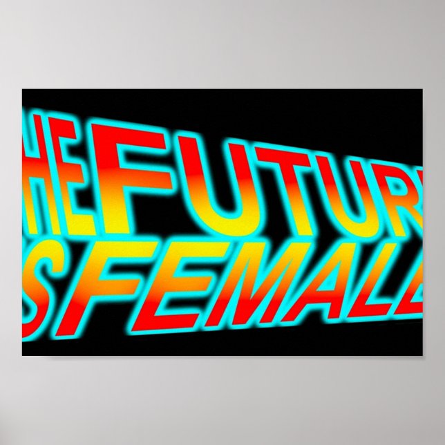 Framtiden är kvinnlig poster (Framsidan)