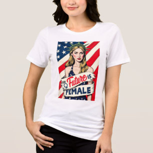 Framtiden är kvinnlig t shirt