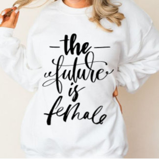 Framtiden är kvinnlig t shirt