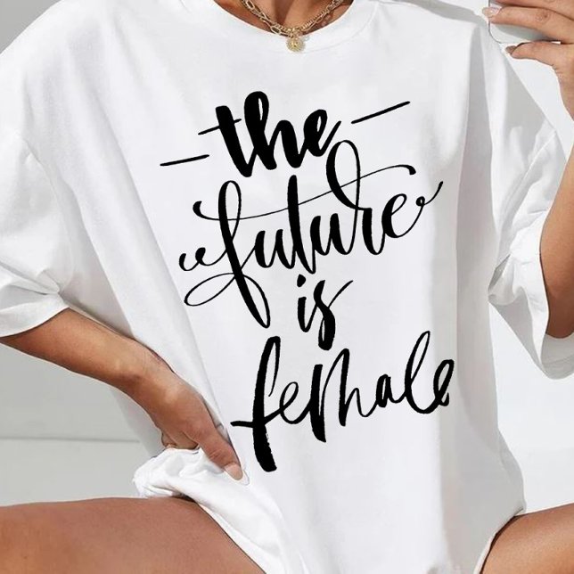 Framtiden är kvinnlig t shirt (Skapare uppladdad)