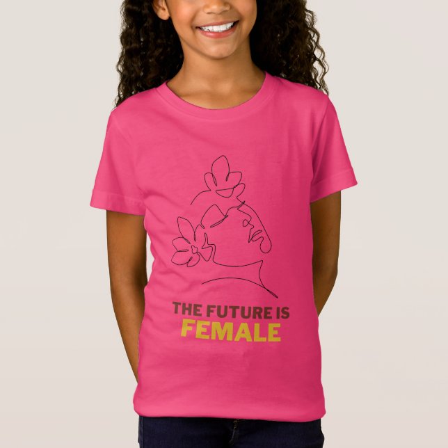 Framtiden är kvinnlig t shirt (Framsida)