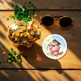 Framtiden är Ljus Finans Examen Runt Klistermärke