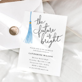 Framtiden är ljusblå Studentfest Inbjudningar