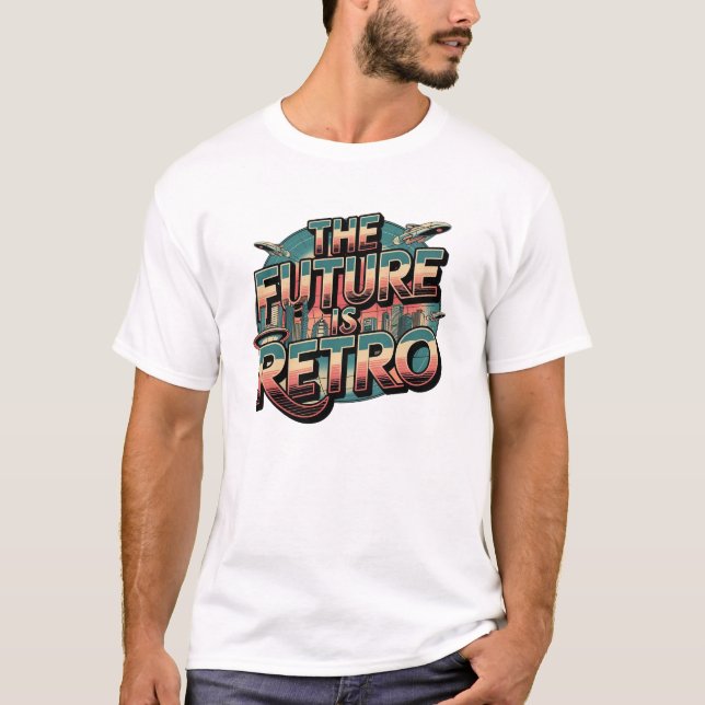 Framtiden är Retro T Shirt (Framsida)