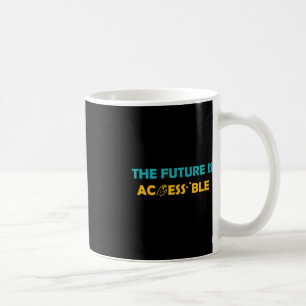 Framtiden är tillgänglig i blindskrift, amerikansk kaffemugg