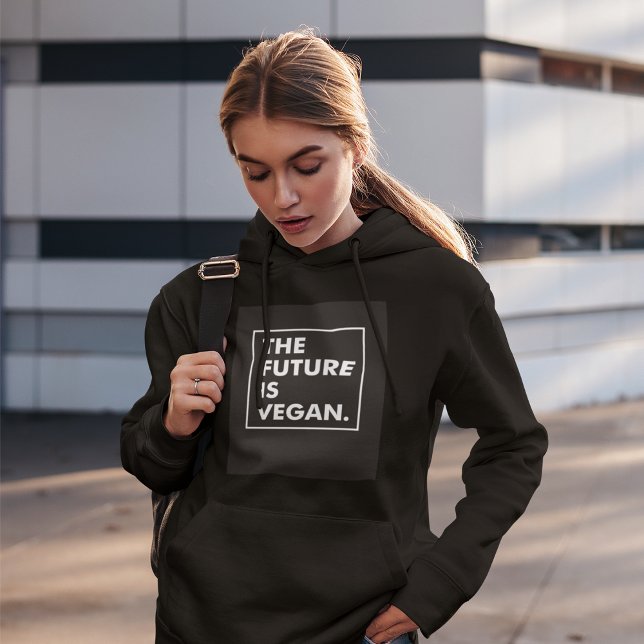 Framtiden är Vegan Hoodie T Shirt (Skapare uppladdad)