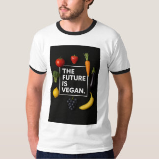 Framtiden är Vegan T-Shirt - animaliska Höger Te