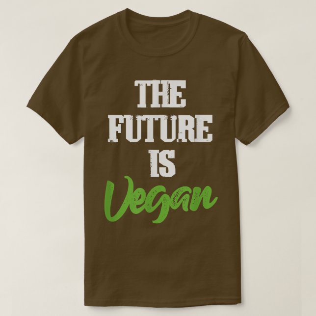 Framtiden är Vegan Vegetarian Veganism PlantBased T Shirt (Design framsida)