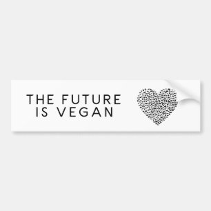 Framtiden är Veganbildekalet Bildekal