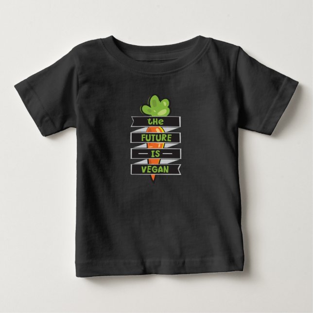 Framtiden är veganen tee (Framsida)